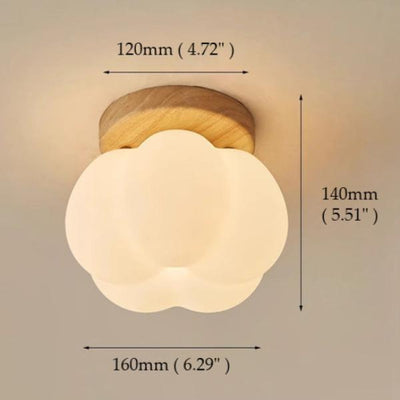 Pumpkin Flush Ceiling Lamp – Playful & Warm LED Lighting for Any Room