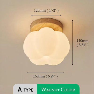Pumpkin Flush Ceiling Lamp – Playful & Warm LED Lighting for Any Room