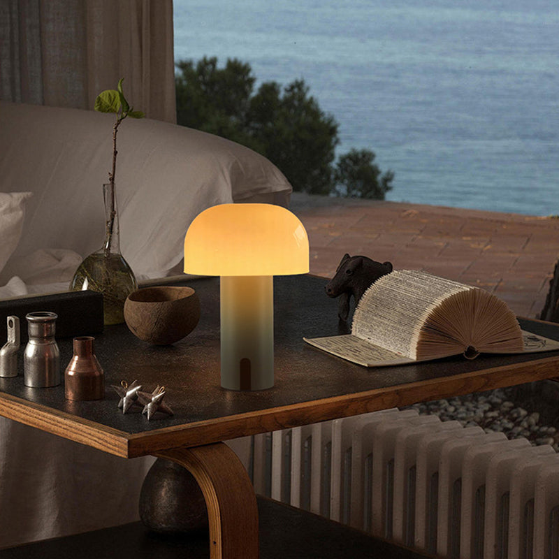 European Design Mushroom Lamp – Sleek & Wireless Touch-Control Table Light