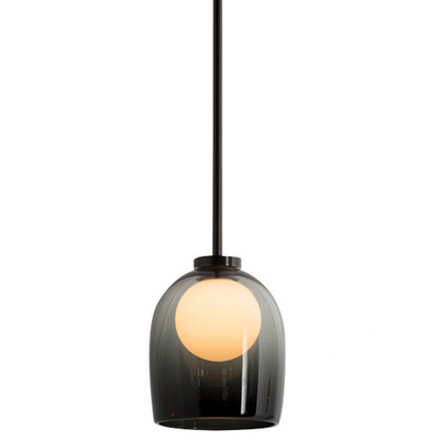 Modern Glass Pendant Light – Smoked or Clear Glass for Elegant Ambience