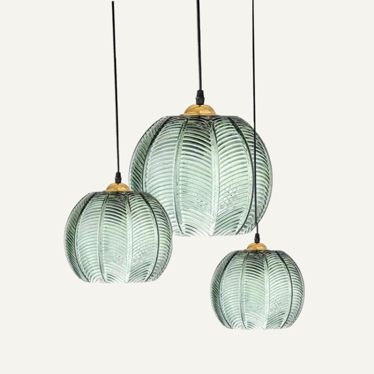Aalin Pendant Light – Elegant Frosted Glass Hanging Lamp with Decorative Design
