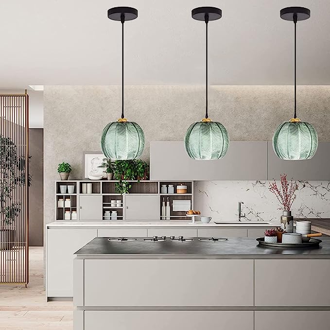 Aalin Pendant Light – Elegant Frosted Glass Hanging Lamp with Decorative Design