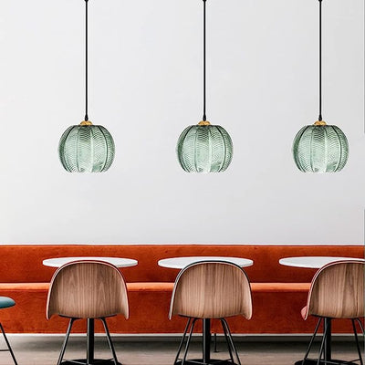 Aalin Pendant Light – Elegant Frosted Glass Hanging Lamp with Decorative Design