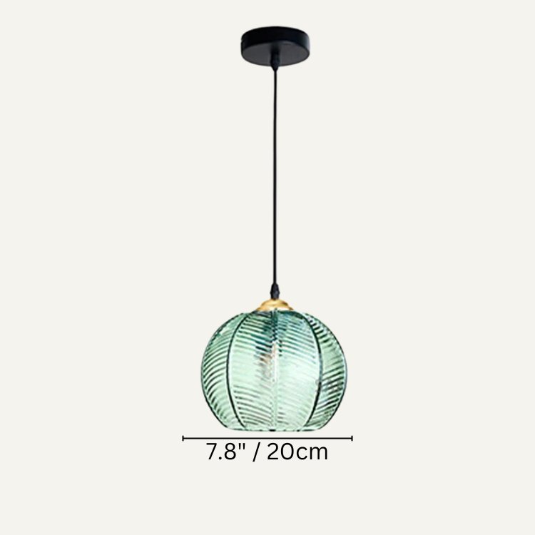 Aalin Pendant Light – Elegant Frosted Glass Hanging Lamp with Decorative Design