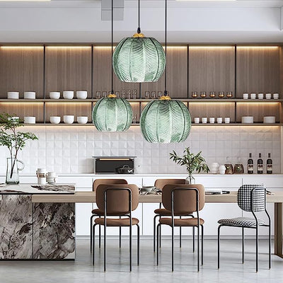 Aalin Pendant Light – Elegant Frosted Glass Hanging Lamp with Decorative Design