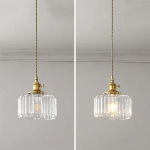 Vintage Crystal Pendant Light – Timeless Elegance in a Classic Glass Design