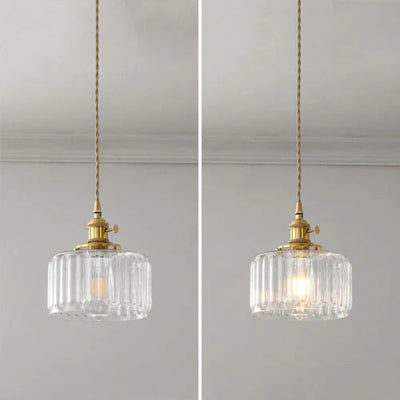 Vintage Crystal Pendant Light – Timeless Elegance in a Classic Glass Design
