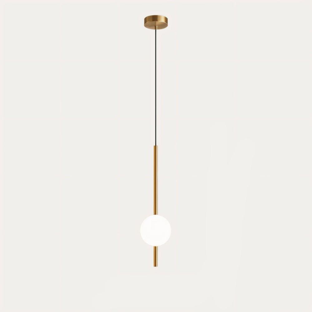 Afzal Pendant Light – Minimalist Glass Globe Hanging Lamp for Elegant Interiors