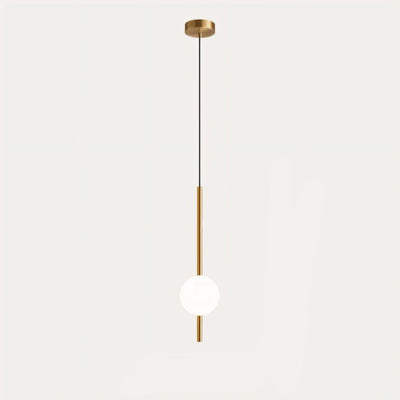 Afzal Pendant Light – Minimalist Glass Globe Hanging Lamp for Elegant Interiors