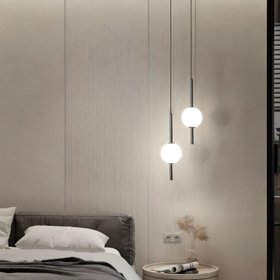 Afzal Pendant Light – Minimalist Glass Globe Hanging Lamp for Elegant Interiors