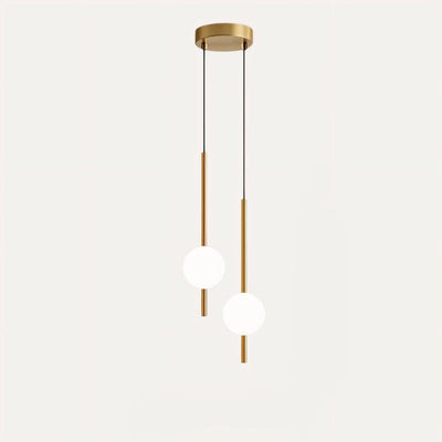 Afzal Pendant Light – Minimalist Glass Globe Hanging Lamp for Elegant Interiors