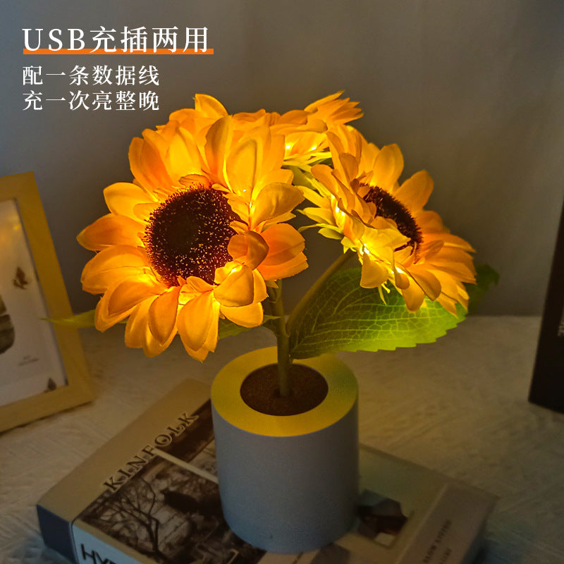 Luminous Sunflower Lamp – Nature-Inspired Glow for a Warm & Cheerful Ambience