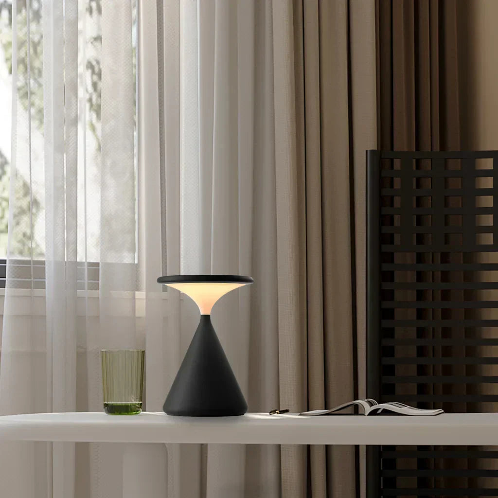 LumiTouch Wireless Table Lamp – Rechargeable LED with Touch Dimmer
