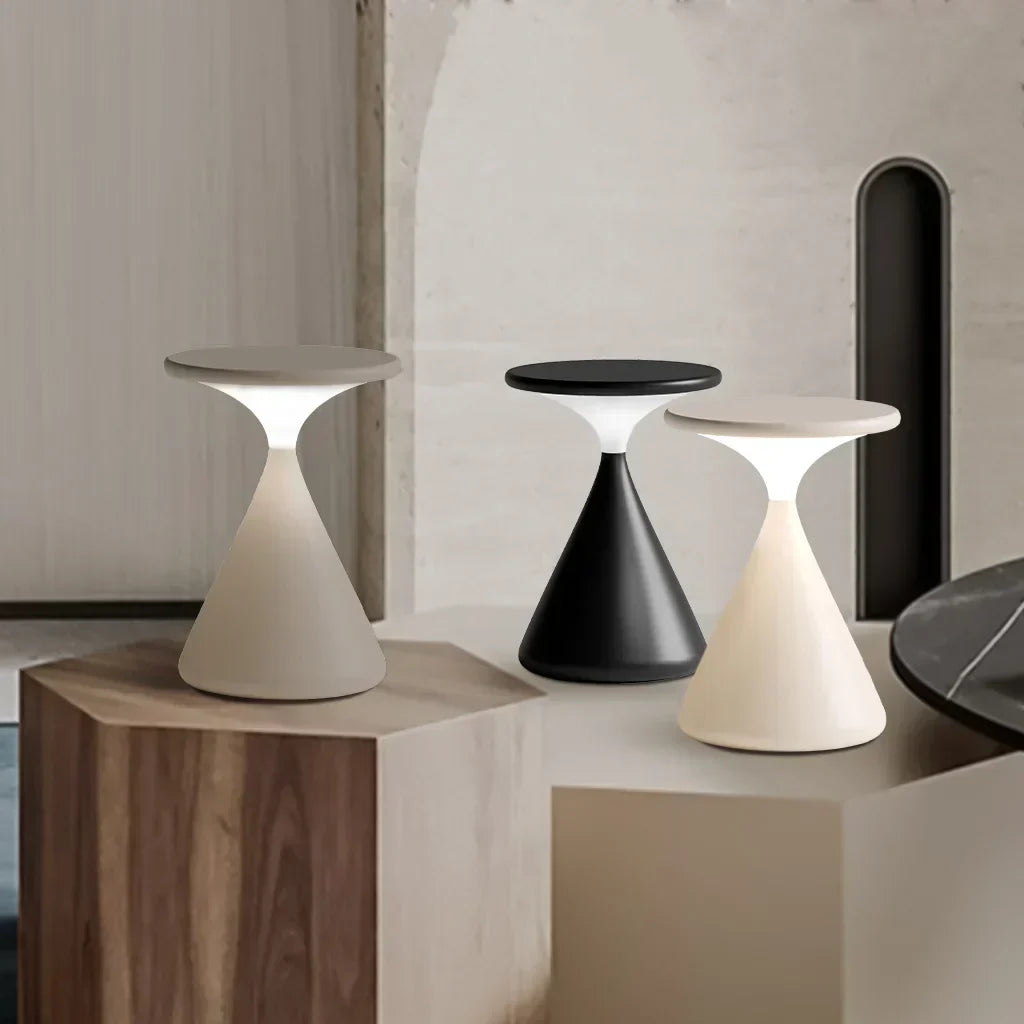LumiTouch Wireless Table Lamp – Rechargeable LED with Touch Dimmer