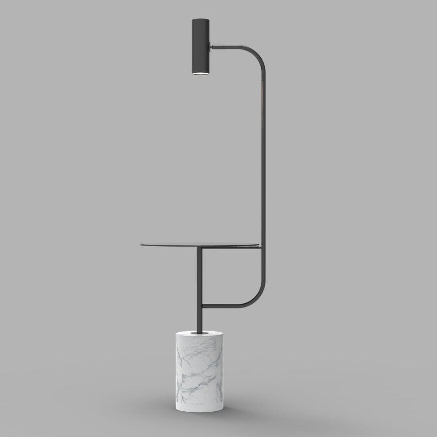 LumiMarble Floor Lamp – Elegant Marble Base with Warm LED Lighting