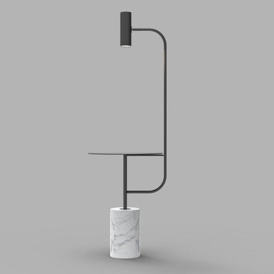 LumiMarble Floor Lamp – Elegant Marble Base with Warm LED Lighting