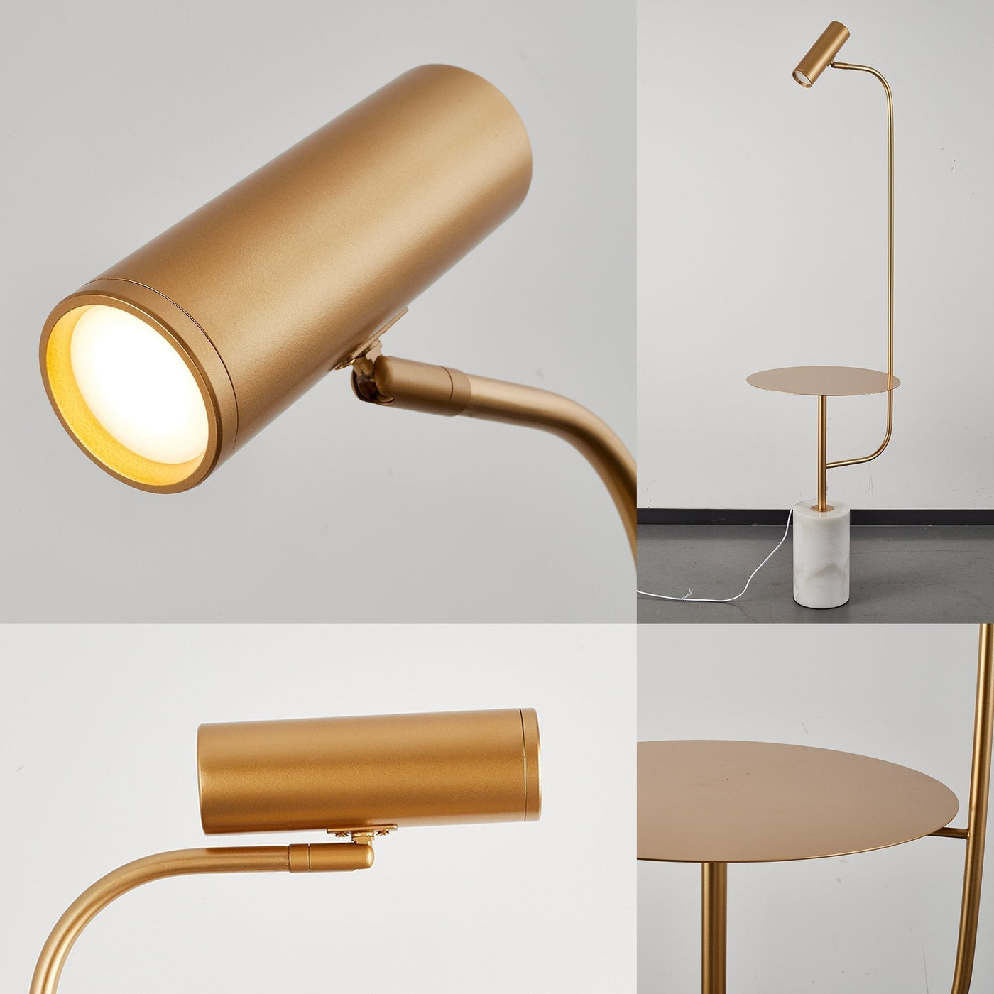 LumiMarble Floor Lamp – Elegant Marble Base with Warm LED Lighting