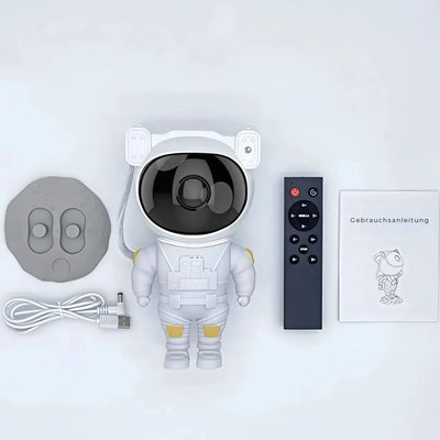 Astronaut Starry Sky Projector Lamp – 360° Rotating, LED Lighting for Relaxing Ambiance