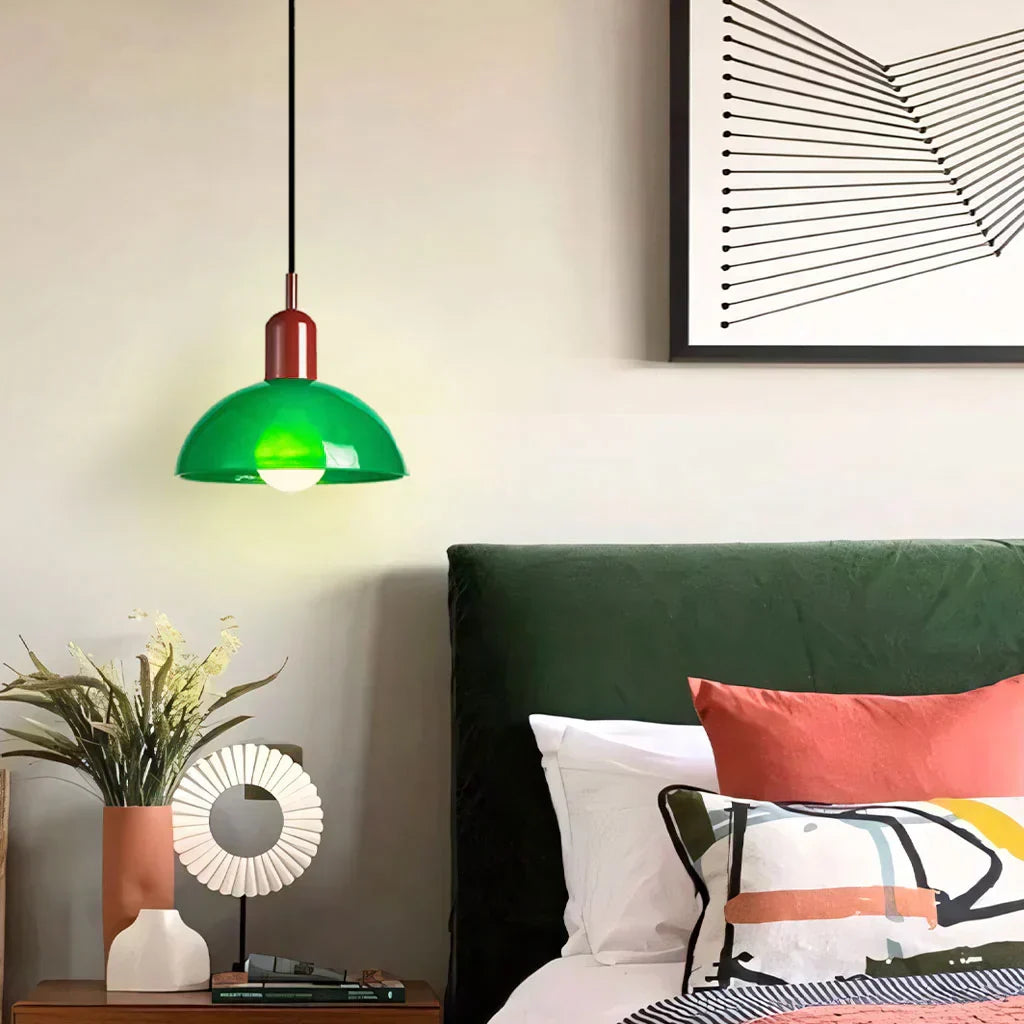 Elegant Glass Pendant Light – Timeless Style with Vibrant Colour Options