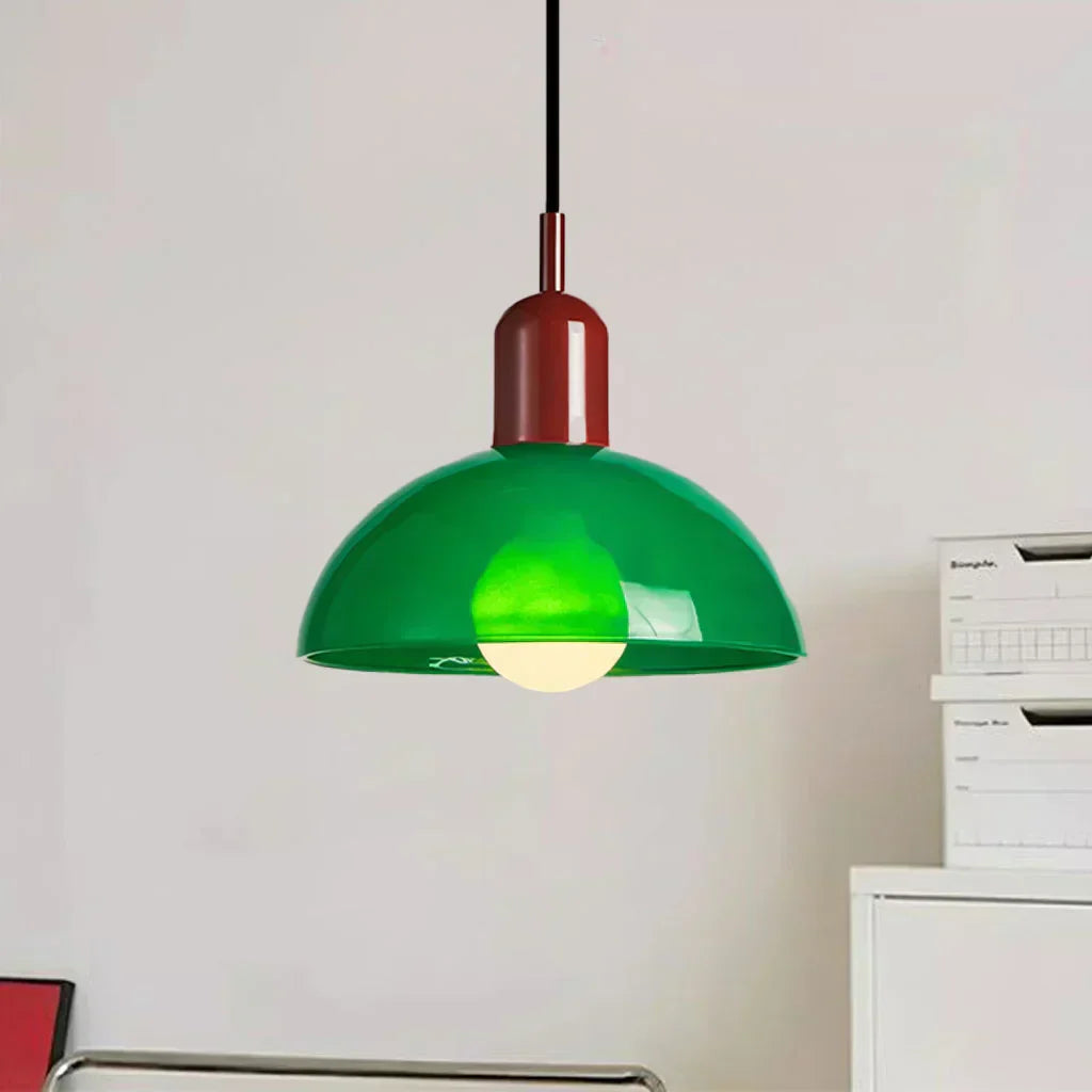 Elegant Glass Pendant Light – Timeless Style with Vibrant Colour Options