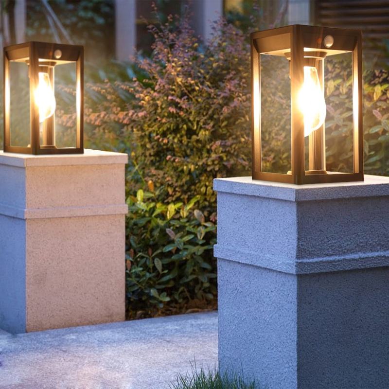 Pillar Solar Power Lamp – Stylish & Sustainable Outdoor Lighting