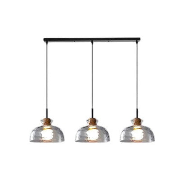 TOKYO Glass Chandelier – Minimalist Elegance with Ambient LED Lighting