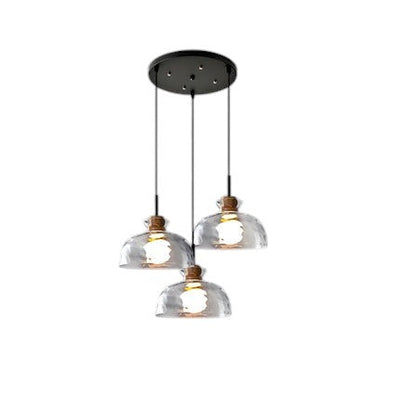 TOKYO Glass Chandelier – Minimalist Elegance with Ambient LED Lighting