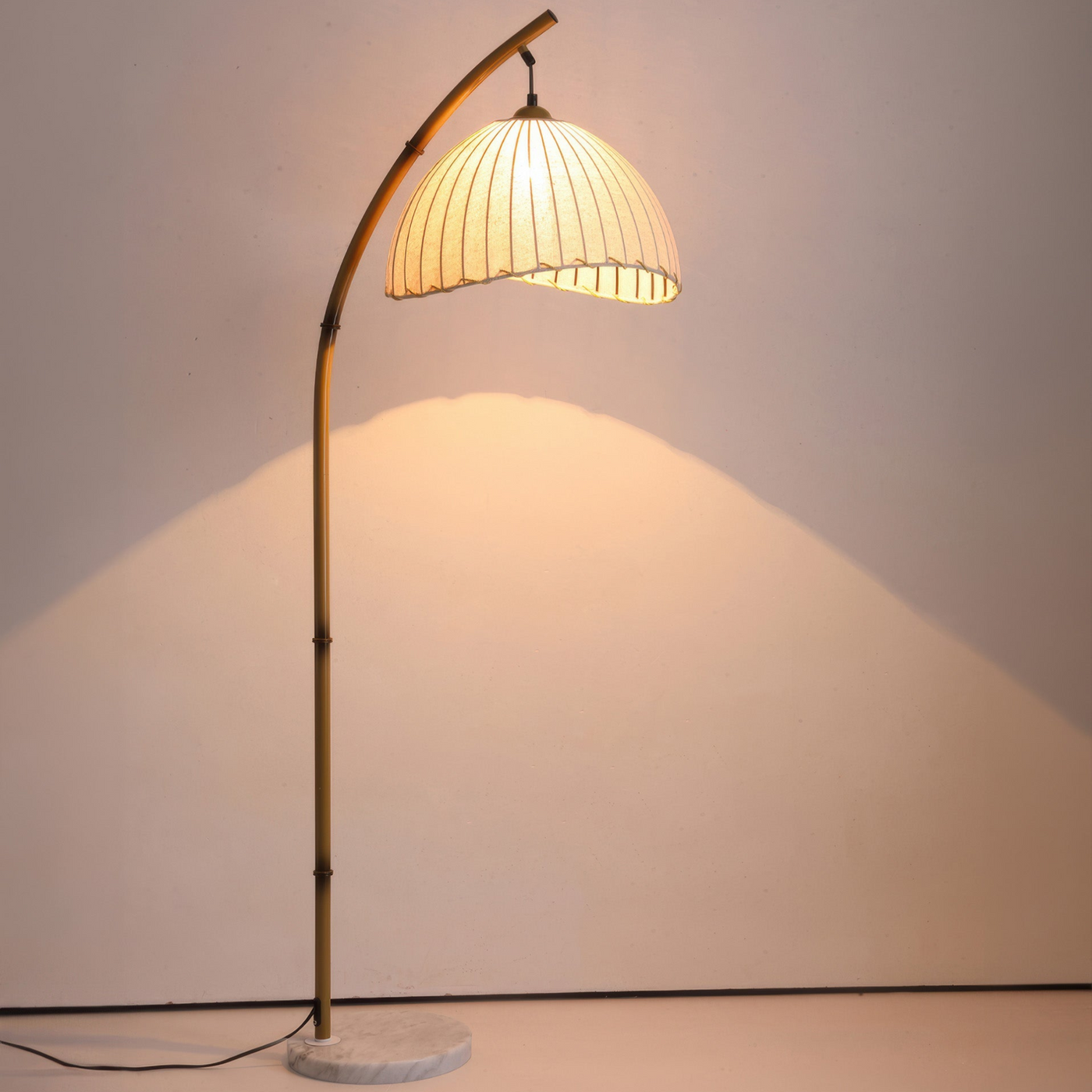 Cultural Zen Bamboo Floor Lamp – Elegant & Tranquil Lighting for a Serene Atmosphere