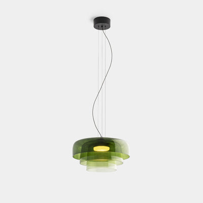 Glass Ceiling Light – Vintage-Inspired Hanging Pendant with Warm LED Glow (40W, Adjustable)