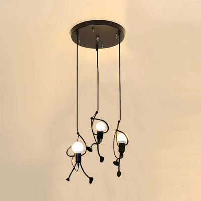 Retro Metal Pendant Light – Playful and Adjustable Design for a Unique Ambiance