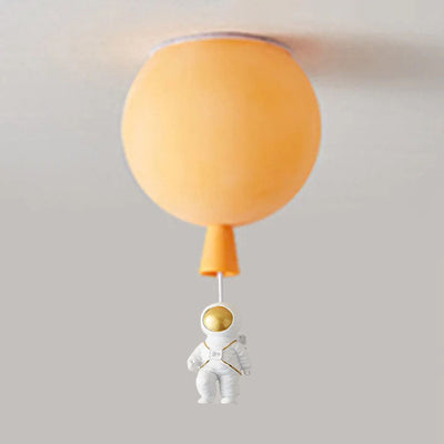 Fateh Modern Moon & Astronaut LED Ceiling Light – Whimsical Space-Themed Lamp