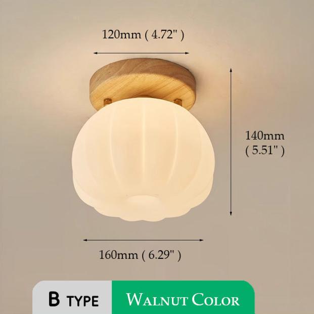 Pumpkin Flush Ceiling Lamp – Playful & Warm LED Lighting for Any Room