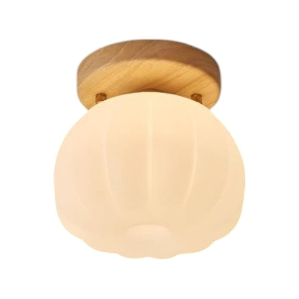 Pumpkin Flush Ceiling Lamp – Playful & Warm LED Lighting for Any Room