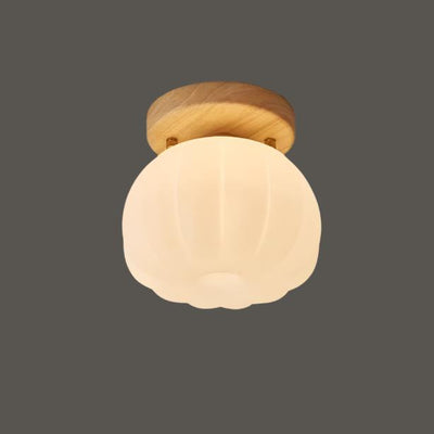 Pumpkin Flush Ceiling Lamp – Playful & Warm LED Lighting for Any Room