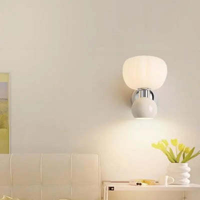 Modern LED Wall Lamp – Elegant Cream Finish for Soft Ambient Lighting