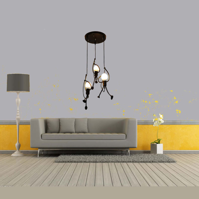 Retro Metal Pendant Light – Playful and Adjustable Design for a Unique Ambiance