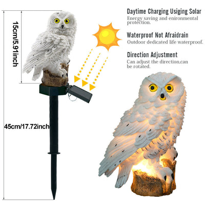 Solar Owl Garden Light – Charming & Weatherproof Outdoor LED Lamp