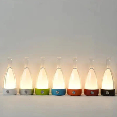 Rechargeable Wine Bottle Night Light – Touch-Control LED Lamp with Dimmable Modes