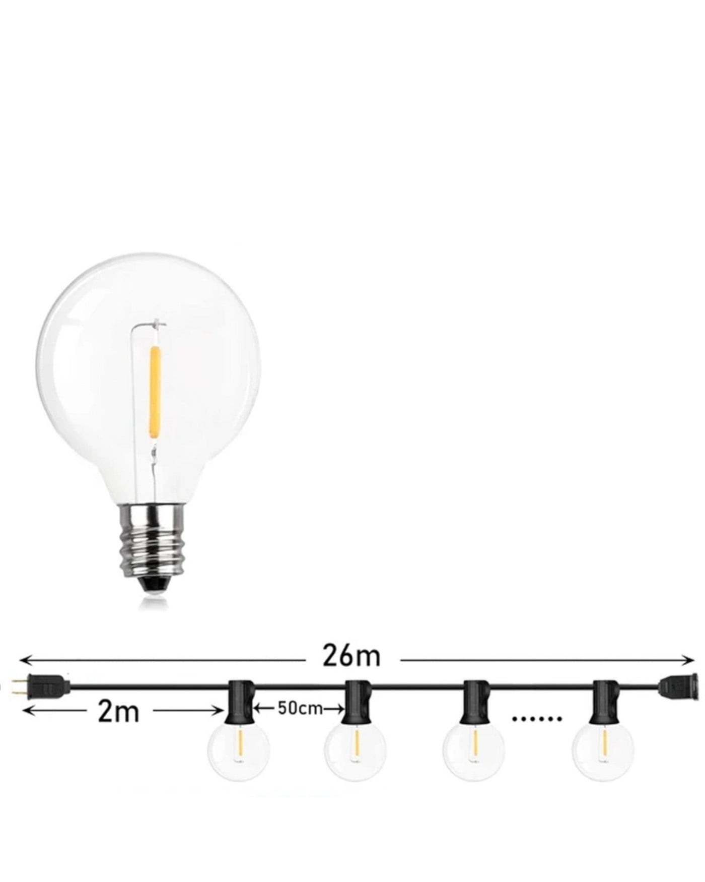 LED Waterproof String Lights – Illuminate Your Garden or Terrace with Elegance