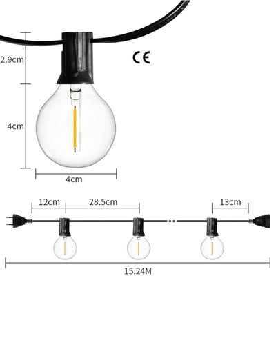 LED Waterproof String Lights – Illuminate Your Garden or Terrace with Elegance