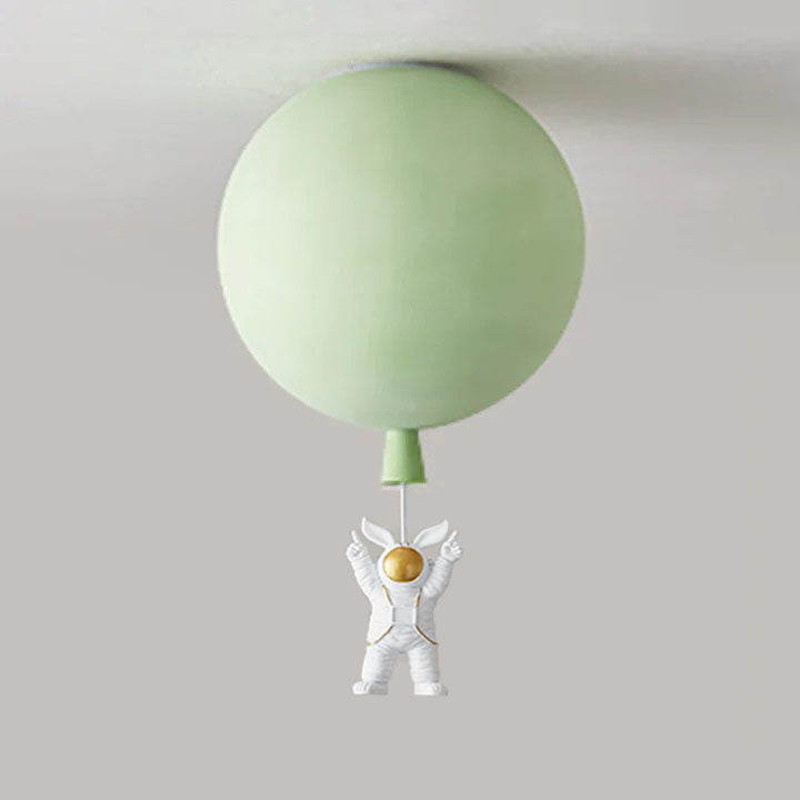 Fateh Modern Moon & Astronaut LED Ceiling Light – Whimsical Space-Themed Lamp