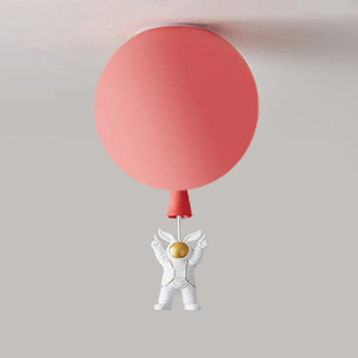 Fateh Modern Moon & Astronaut LED Ceiling Light – Whimsical Space-Themed Lamp