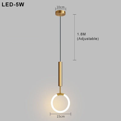 Nordic Simple LED Pendant Light – Scandinavian Minimalism for Modern Spaces