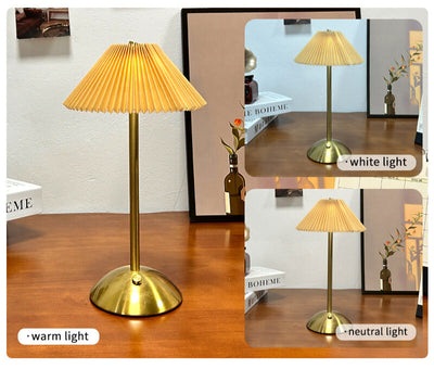 Scandinavian Wireless Table Lamp – Rechargeable LED with Touch Control