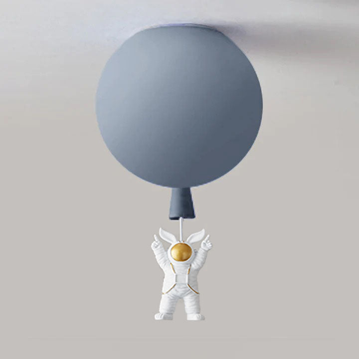 Fateh Modern Moon & Astronaut LED Ceiling Light – Whimsical Space-Themed Lamp