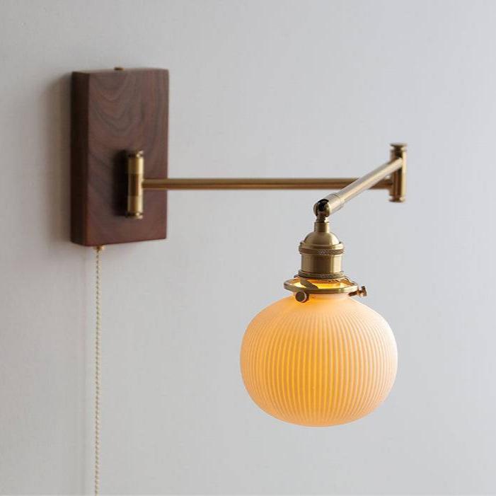 Modern Ceramic & Wood Wall Light – Contemporary Accent for Stylish Interiors