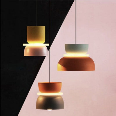 Nordic Macaron Pendant Light – Scandinavian Hanging Lamp for Kitchen & Dining