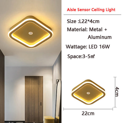 PIR Motion Sensor LED Ceiling Light – Hands-Free, Energy-Saving Design