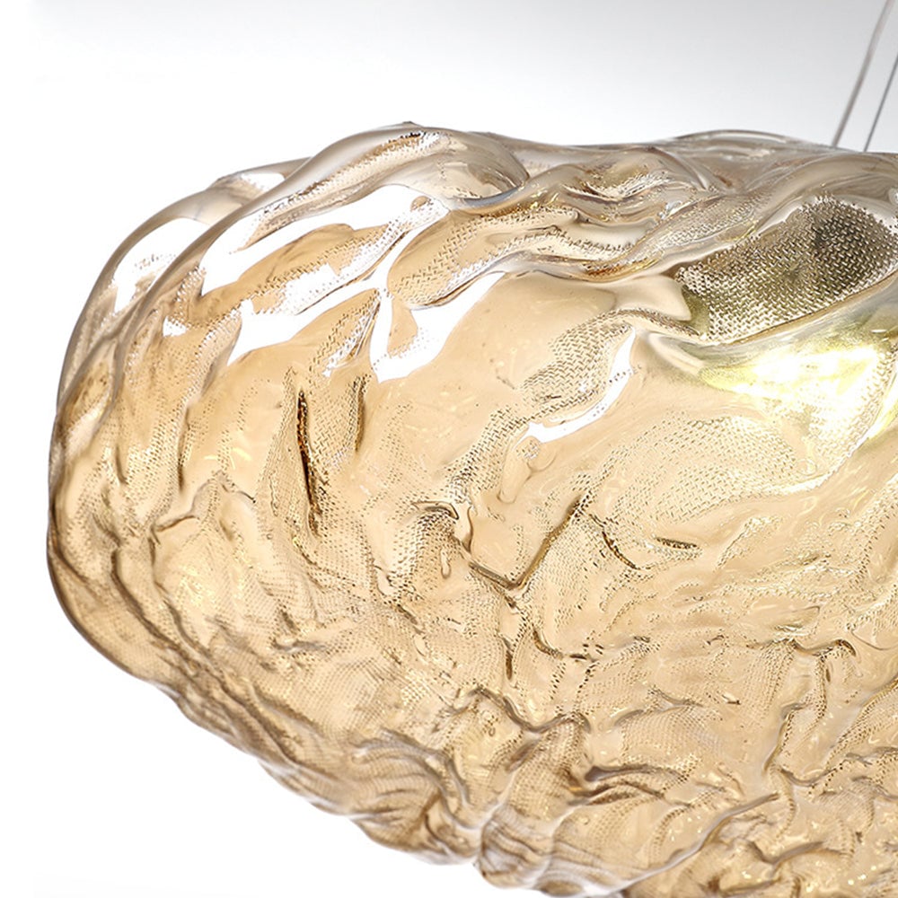 Minimalist Blown Glass Bubble Pendant Light – Elegant Handcrafted Design