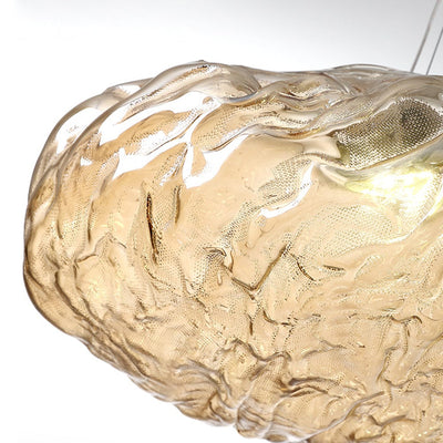 Minimalist Blown Glass Bubble Pendant Light – Elegant Handcrafted Design